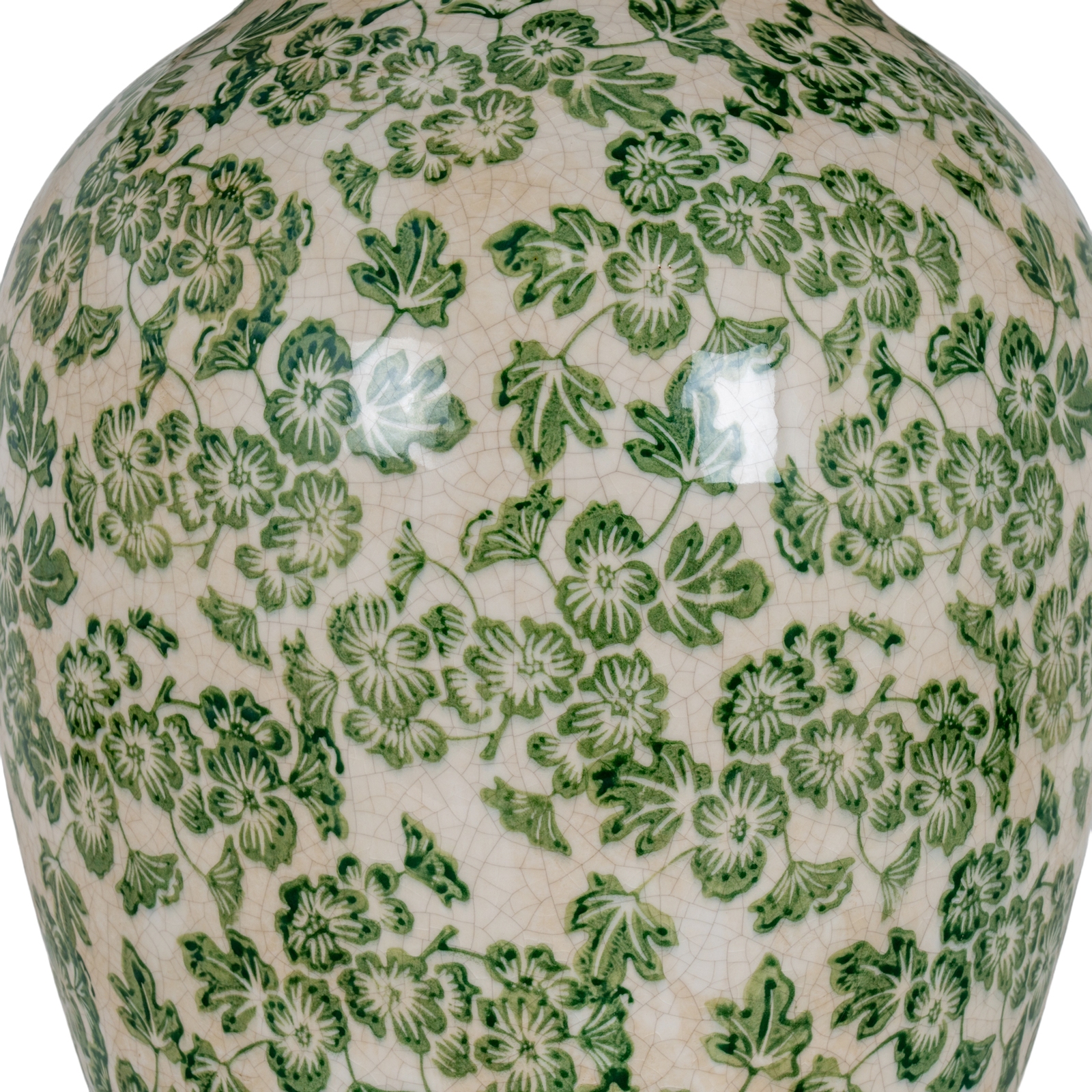 Green Clover Ceramic Pot Lamp - Image 4
