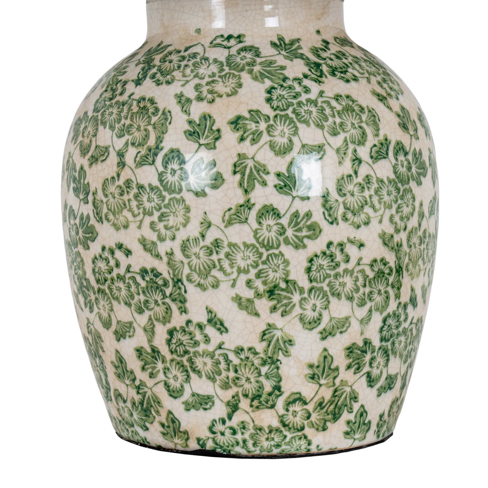 Green Clover Ceramic Pot Lamp - Image 5