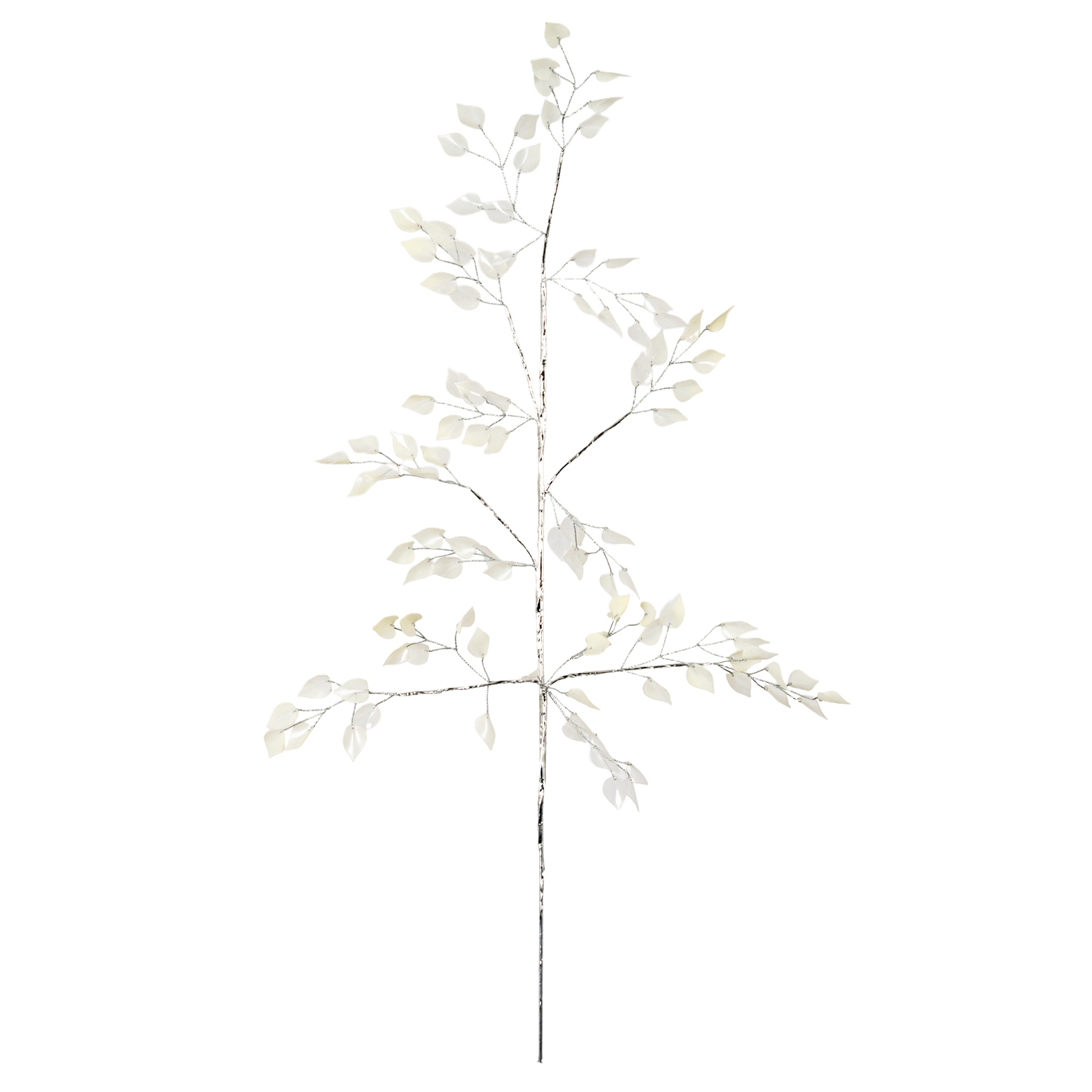 Cream Pearlised Leaf Spray - Image 1