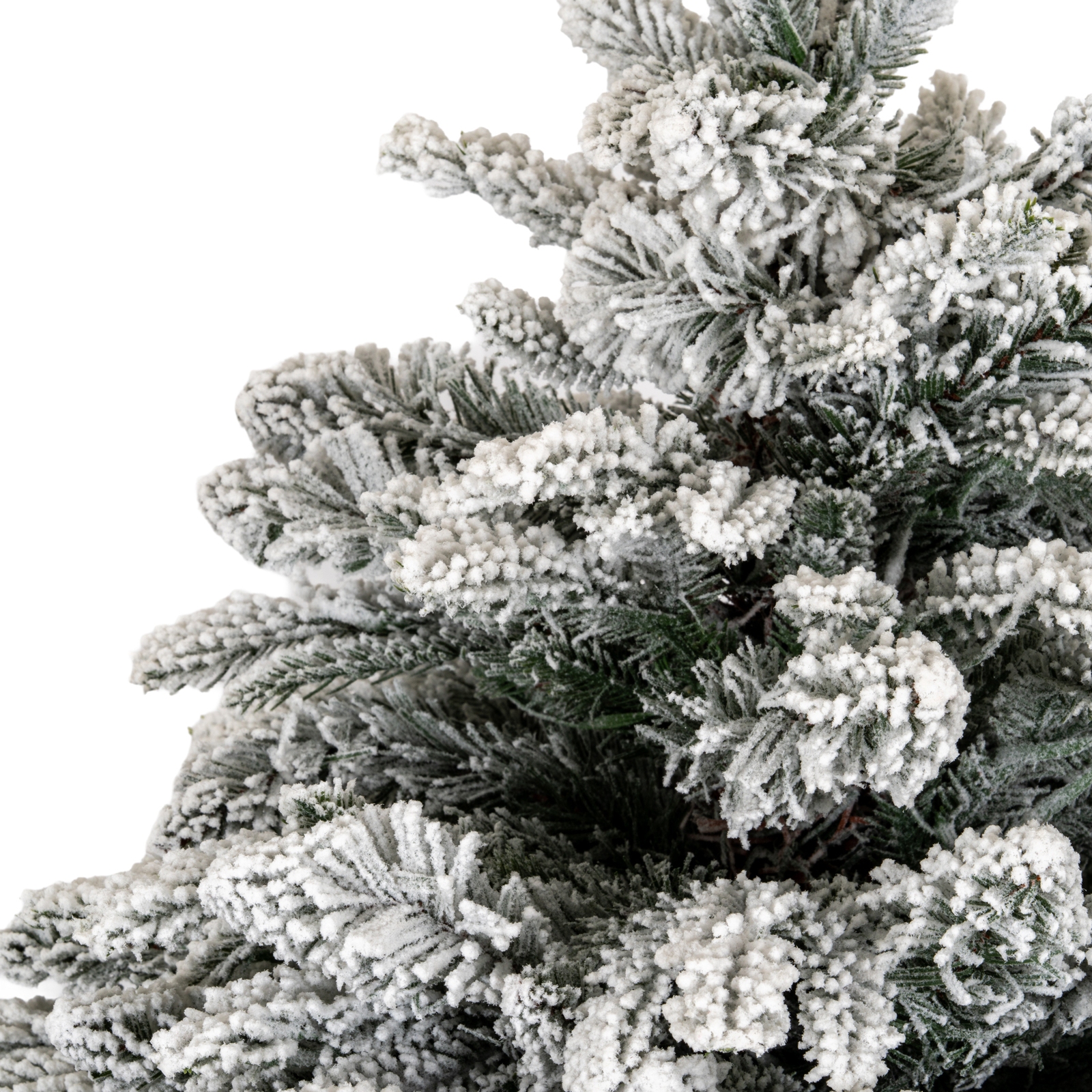Snowy Norway Fir Pre-Lit Led 300L Fir Tree In Rattan Pot - Image 2