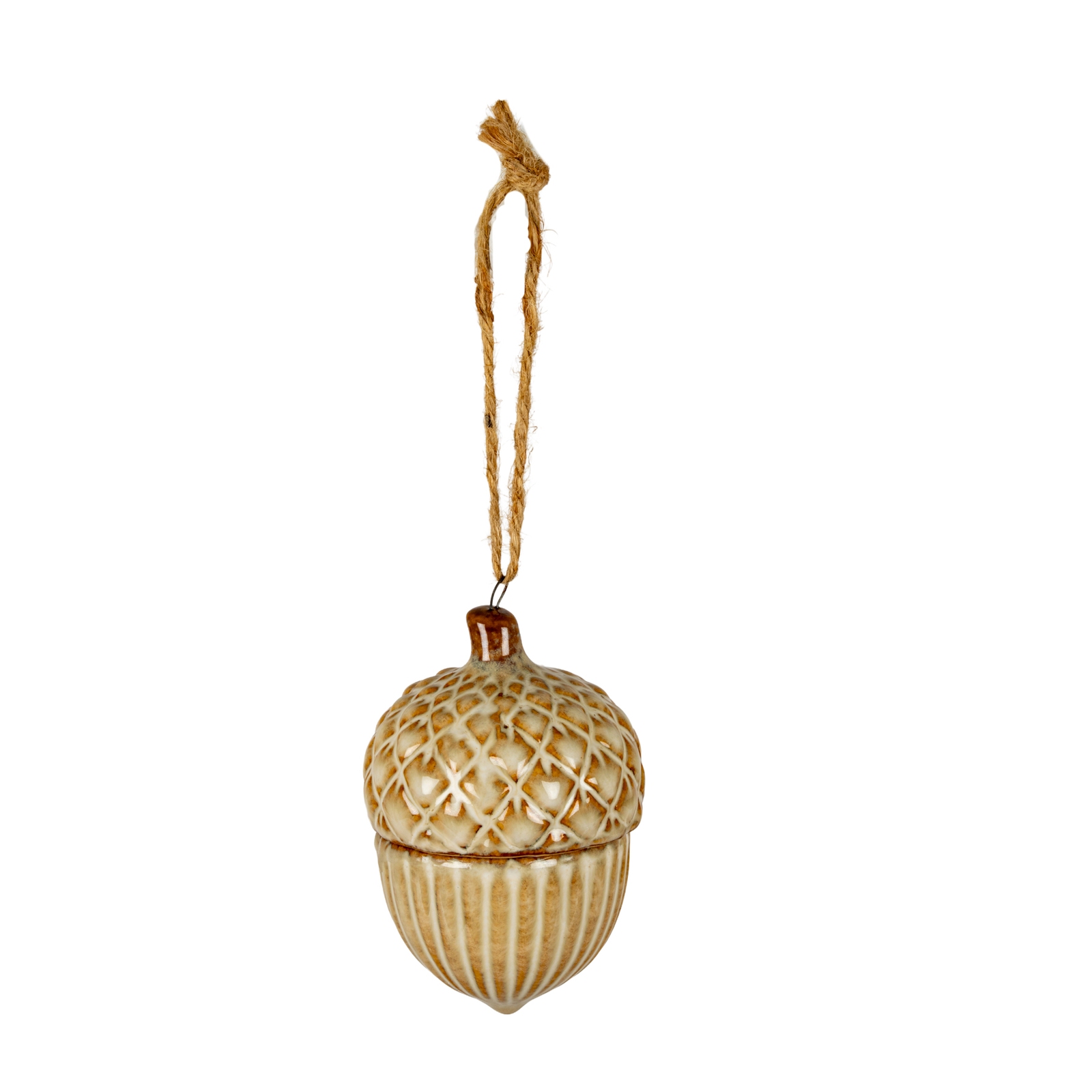 Hush Pinecone Ceramic Tree Ornament - Image 1