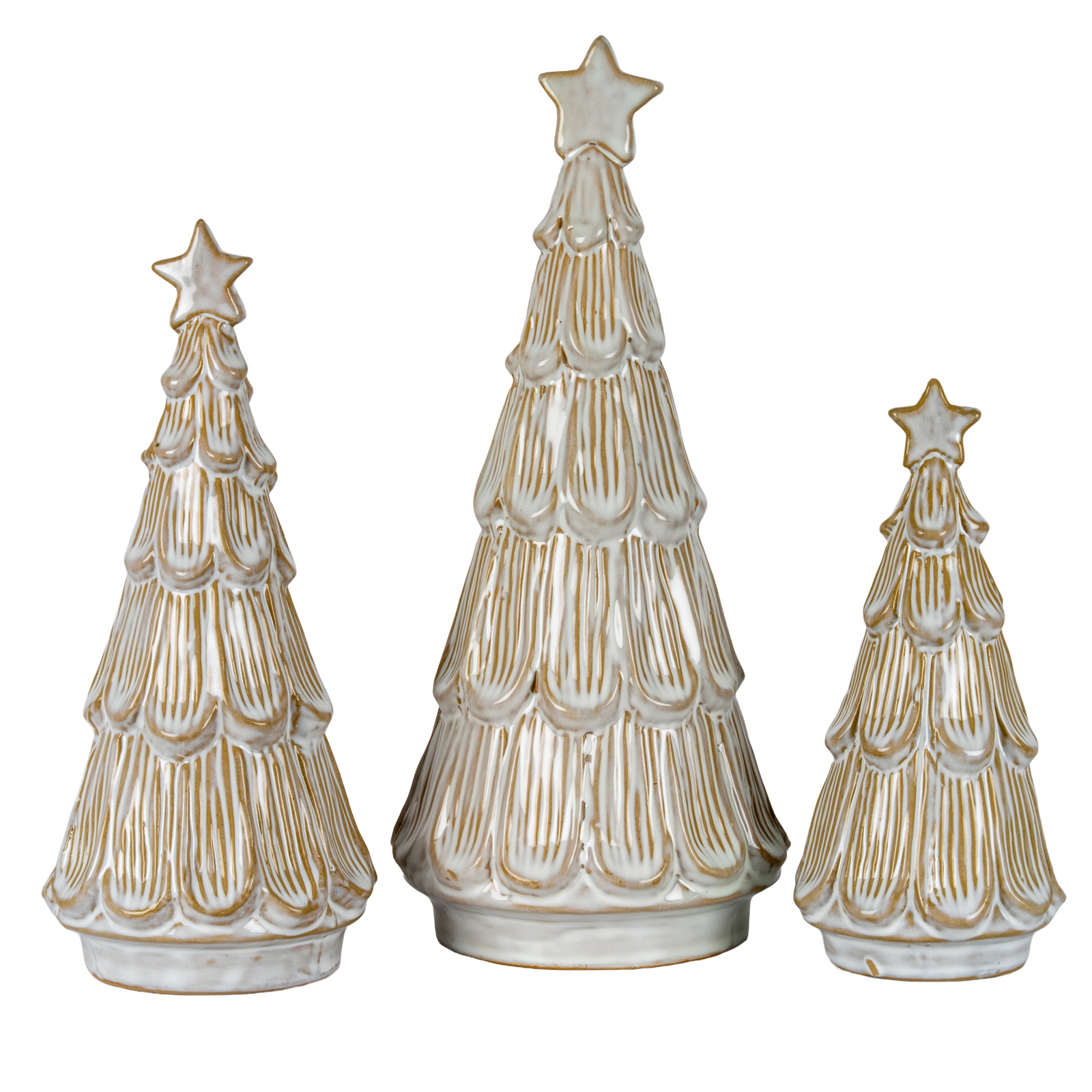 Glisten Ceramic Small Tree With Star - Image 3