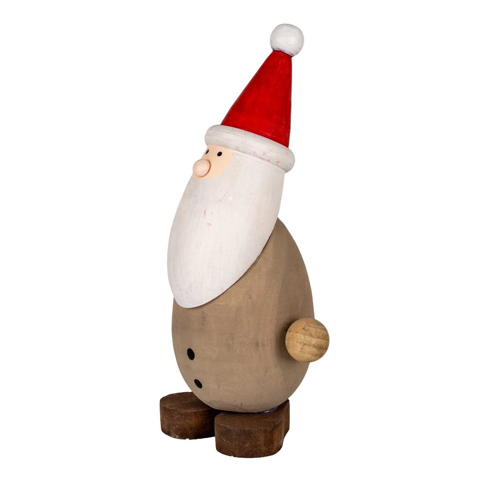 Wooden Santa with Tree - Image 3
