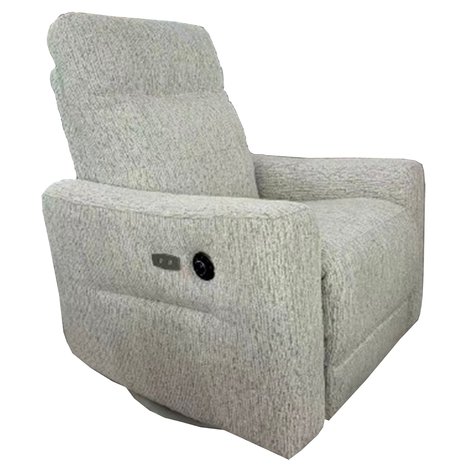 Nova Grey Electric Reclining And Rocking Arm Chair - Image 1