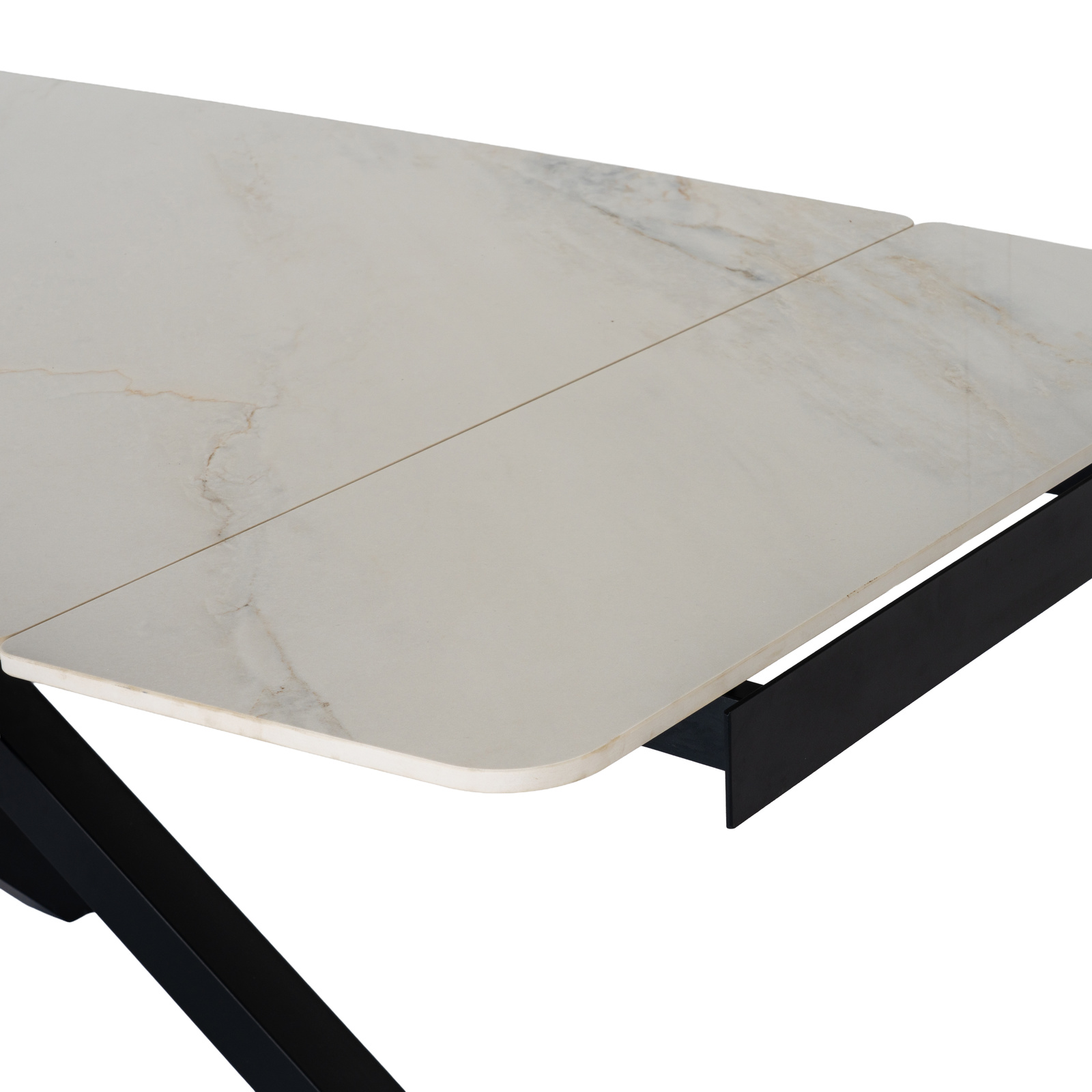 Romanby Stone Extending Dining Table - Image 4