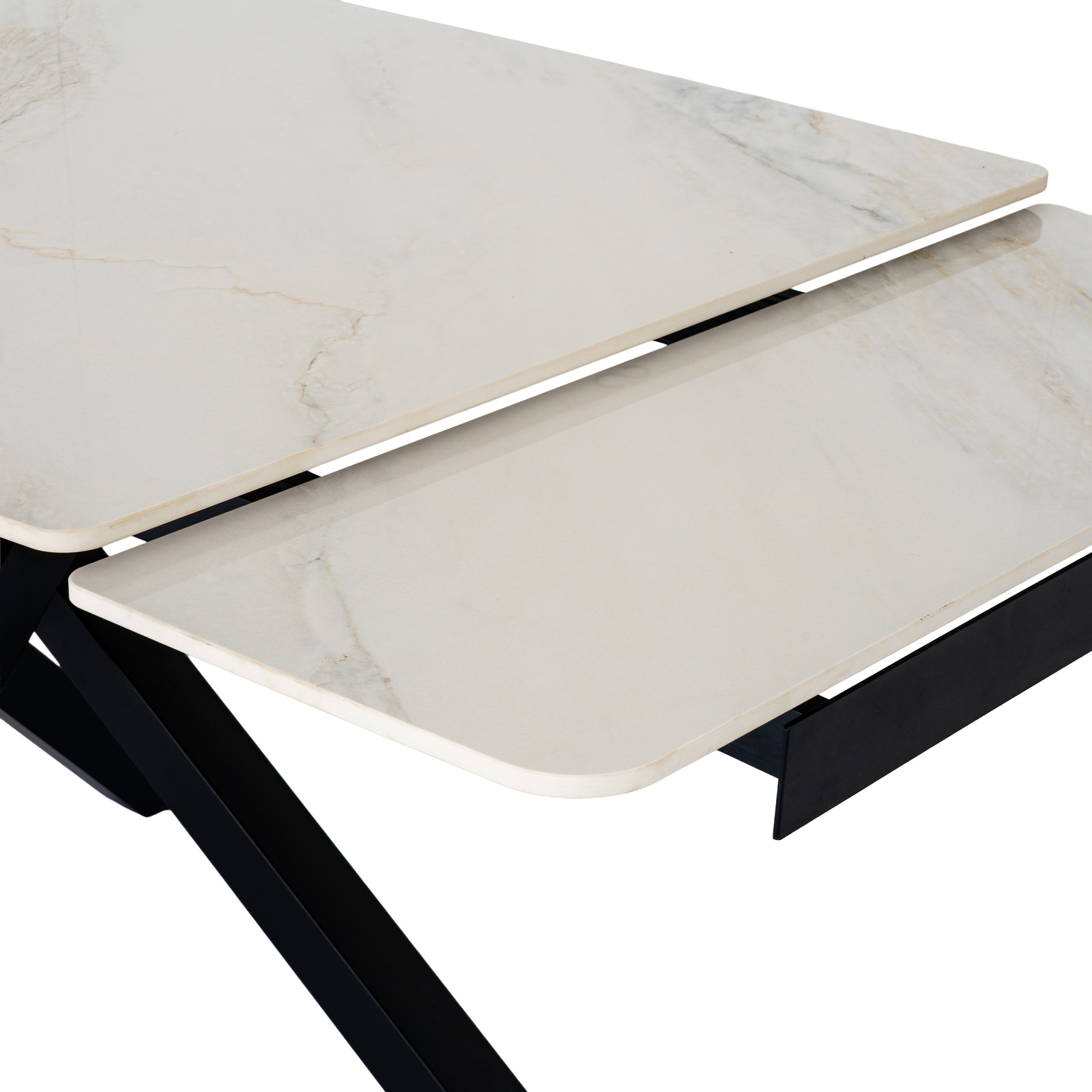 Romanby Stone Extending Dining Table - Image 5