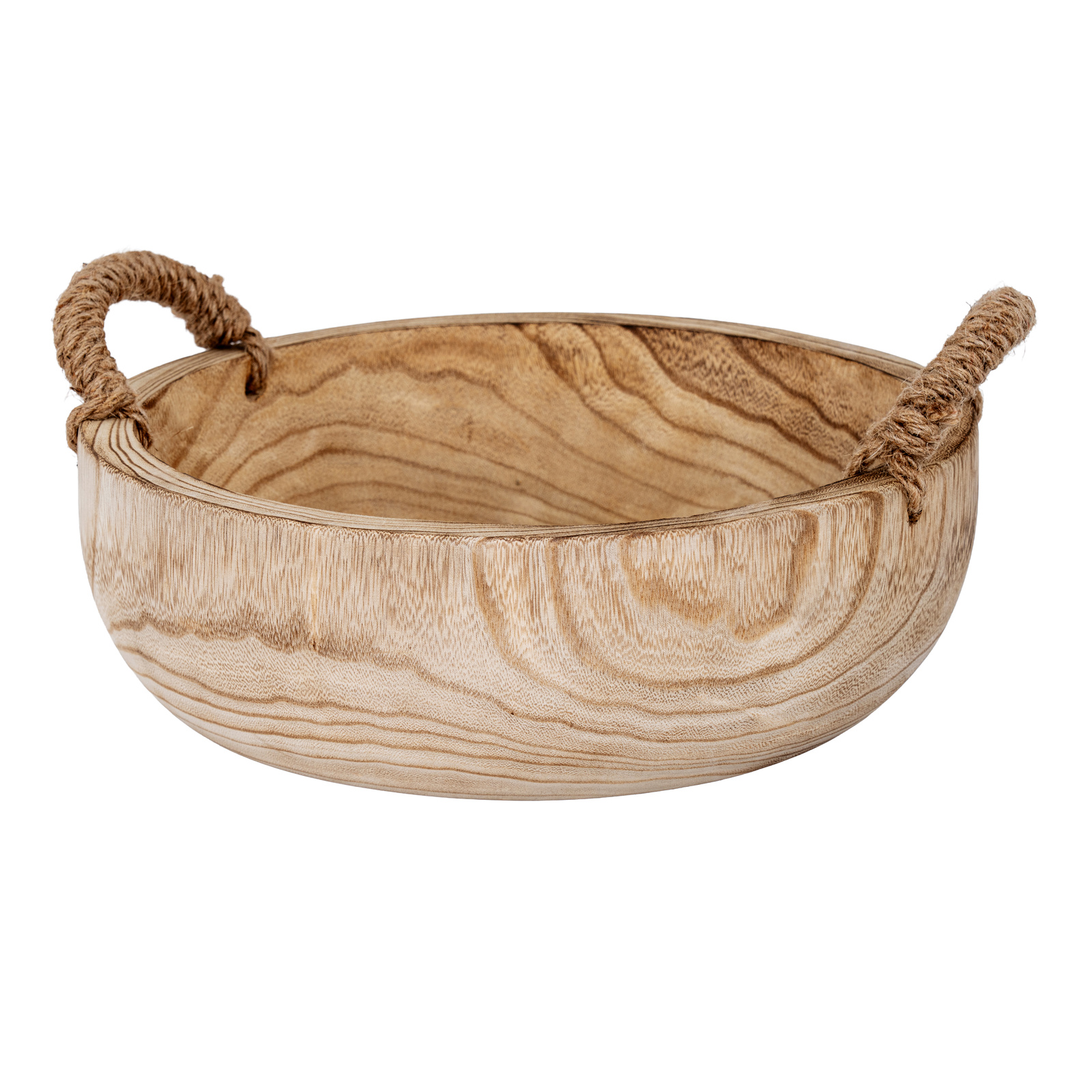 Artisan Deep Bowl With Rope Handles - Image 1