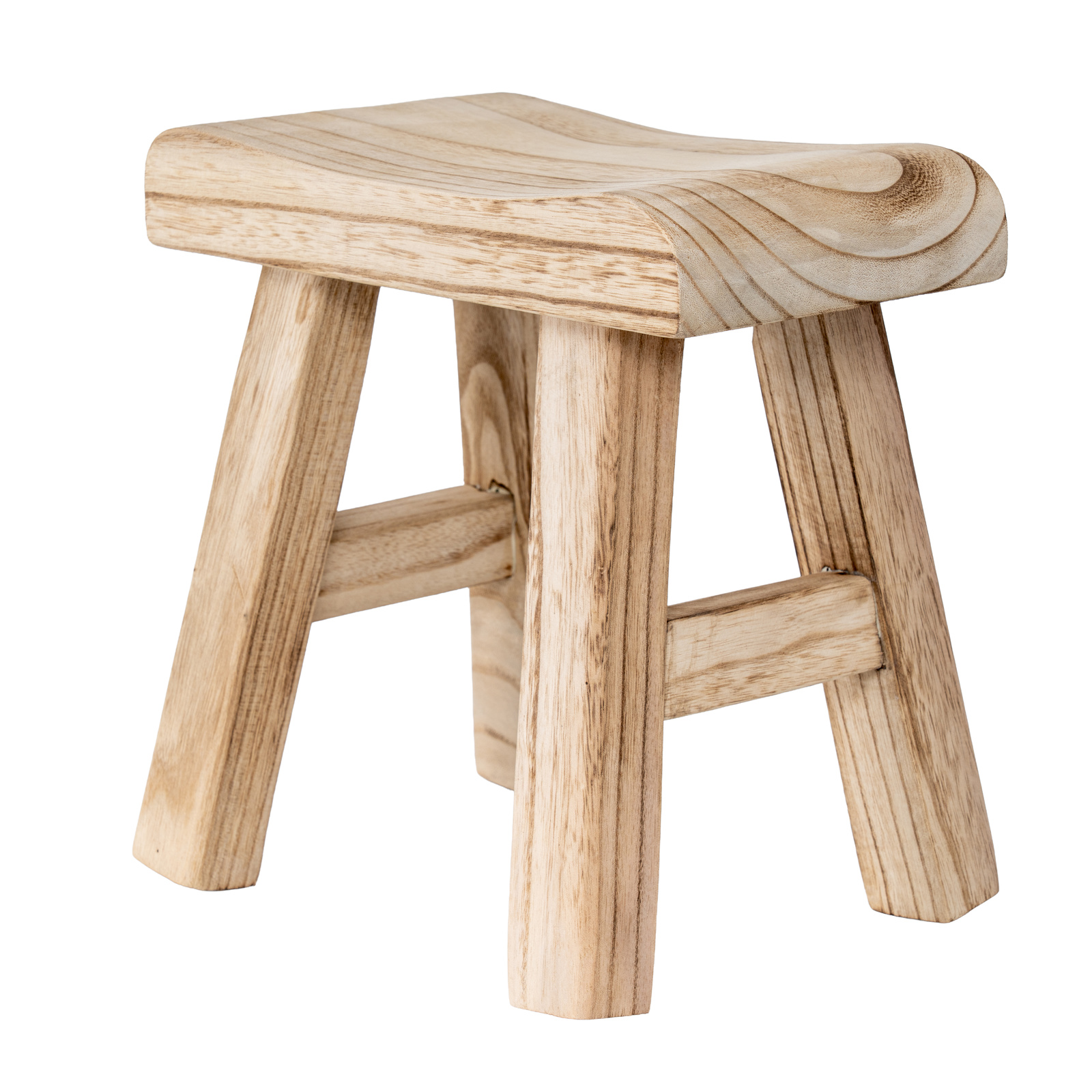 Wooden Artisan Stool - Image 2