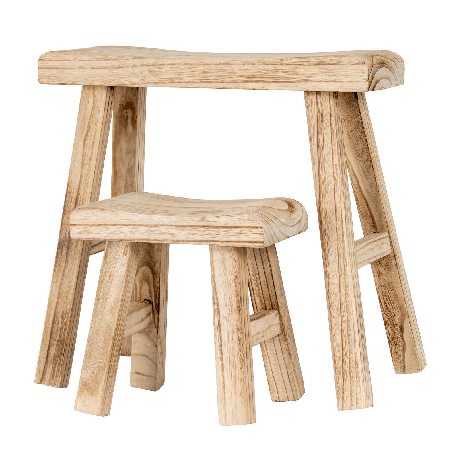 Wooden Artisan Stool - Image 4