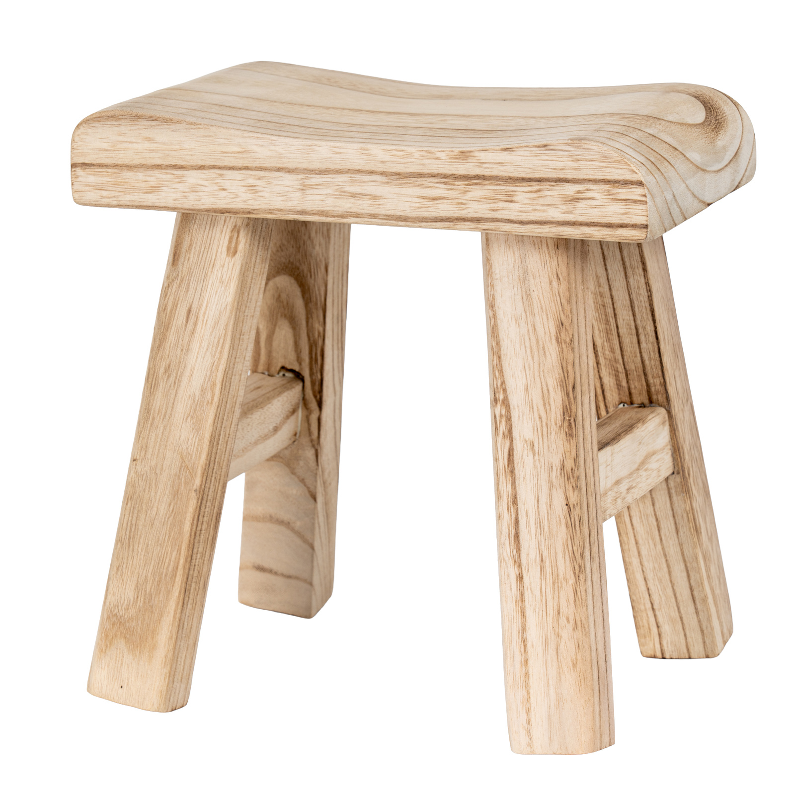 Wooden Artisan Stool - Image 1
