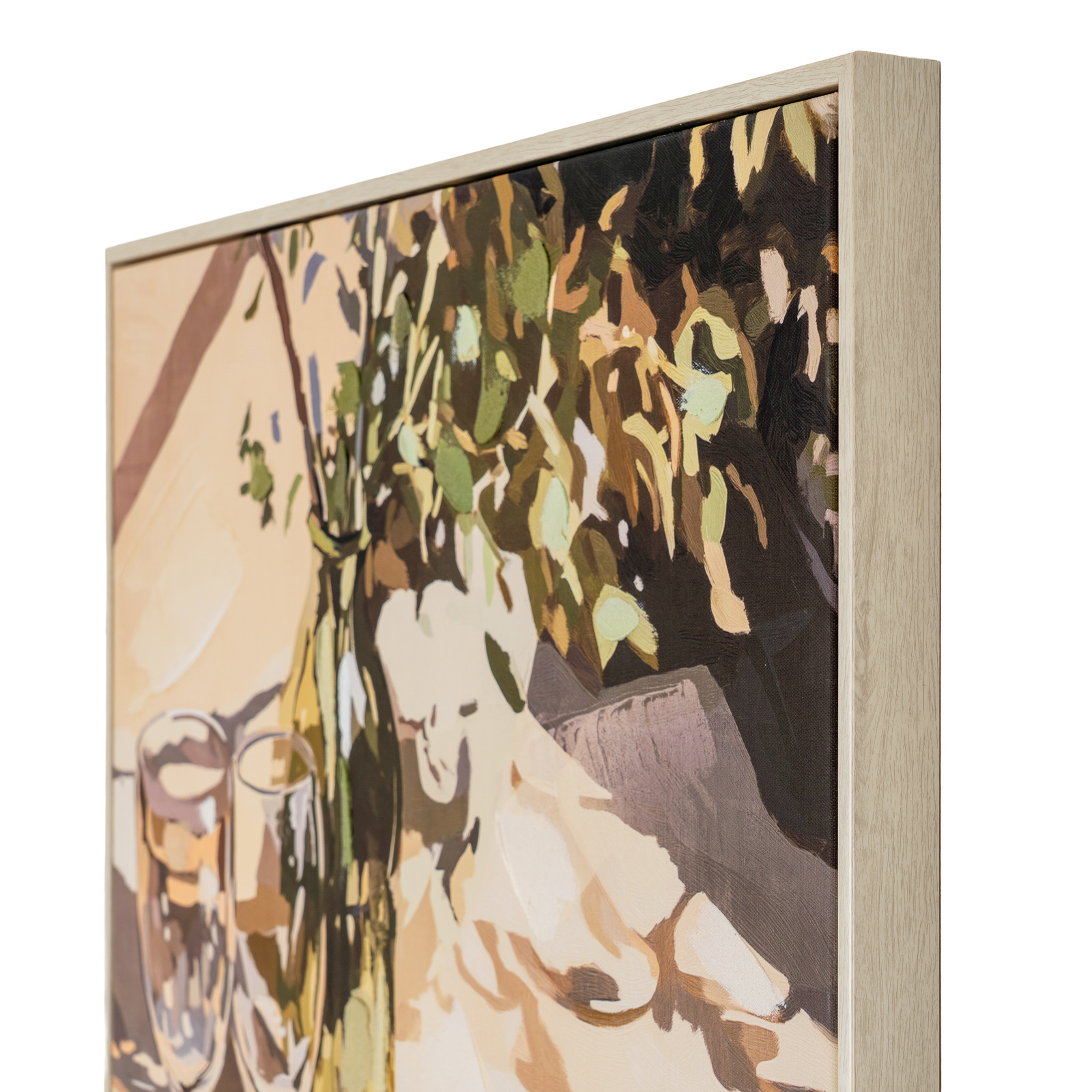Alfresco Morning Hand Painted Canvas in Frame - Image 3
