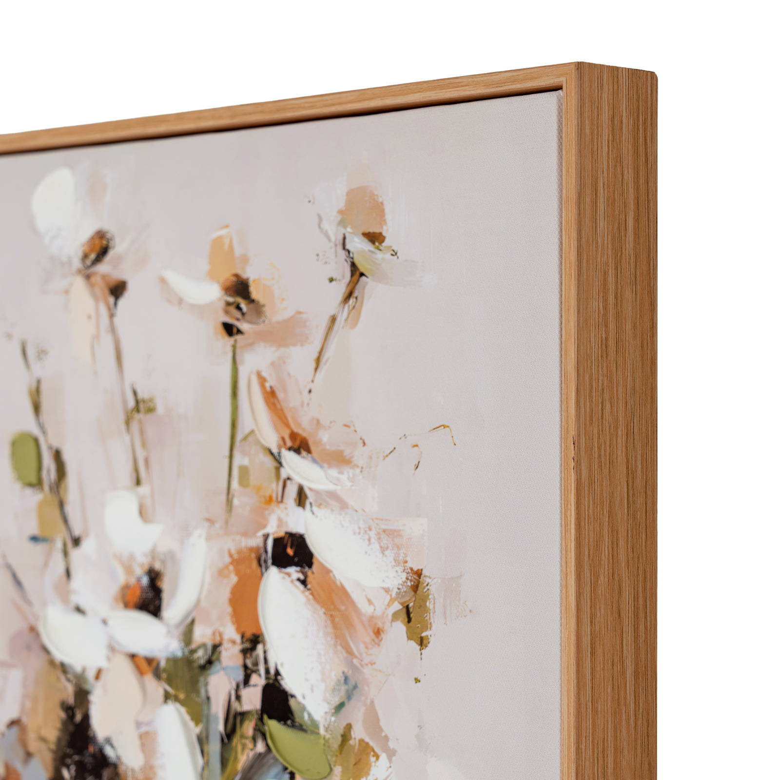 Still Life Cosmos Hand Painted Canvas in Frame - Image 4