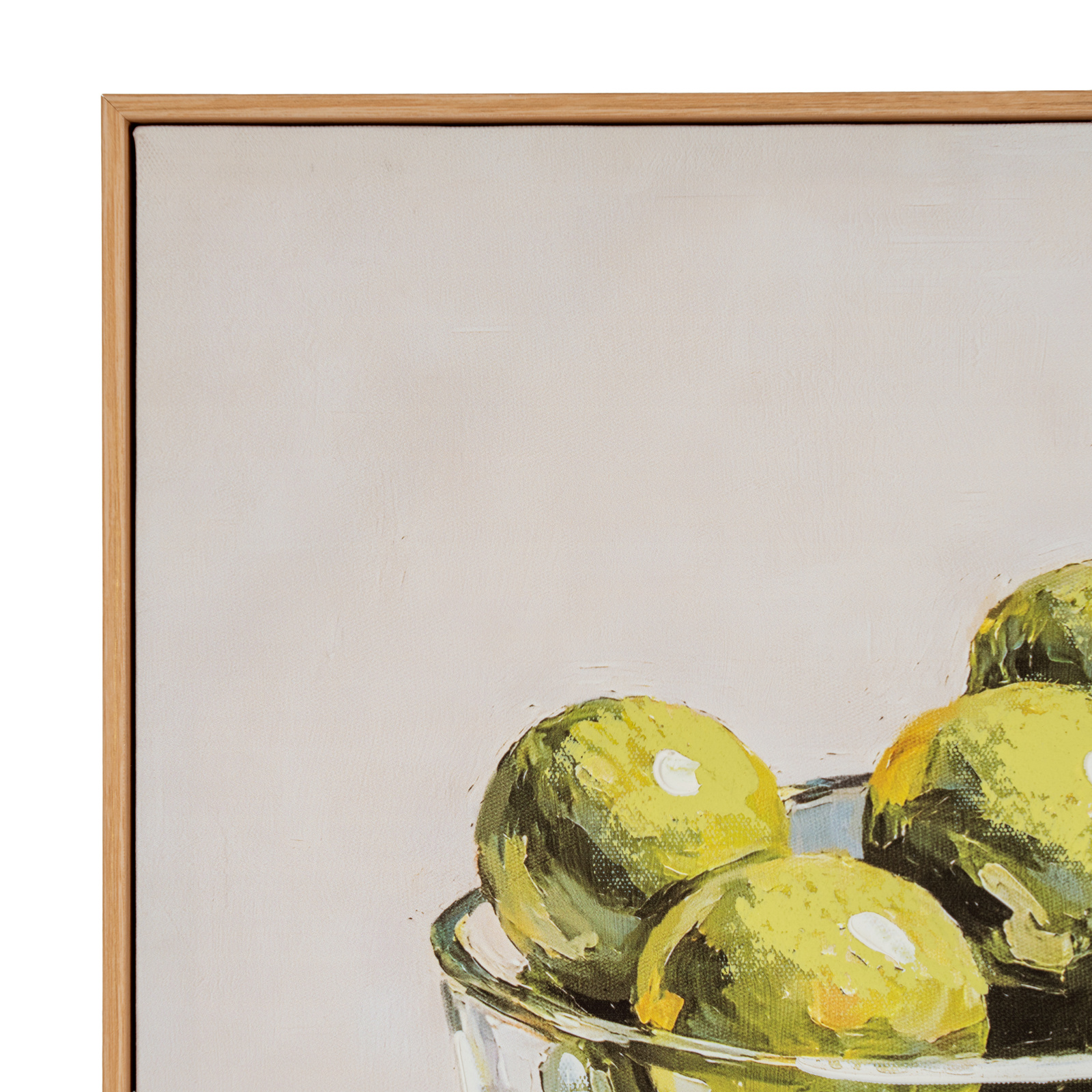 Still Life Limes Hand Painted Canvas in Frame - Image 4