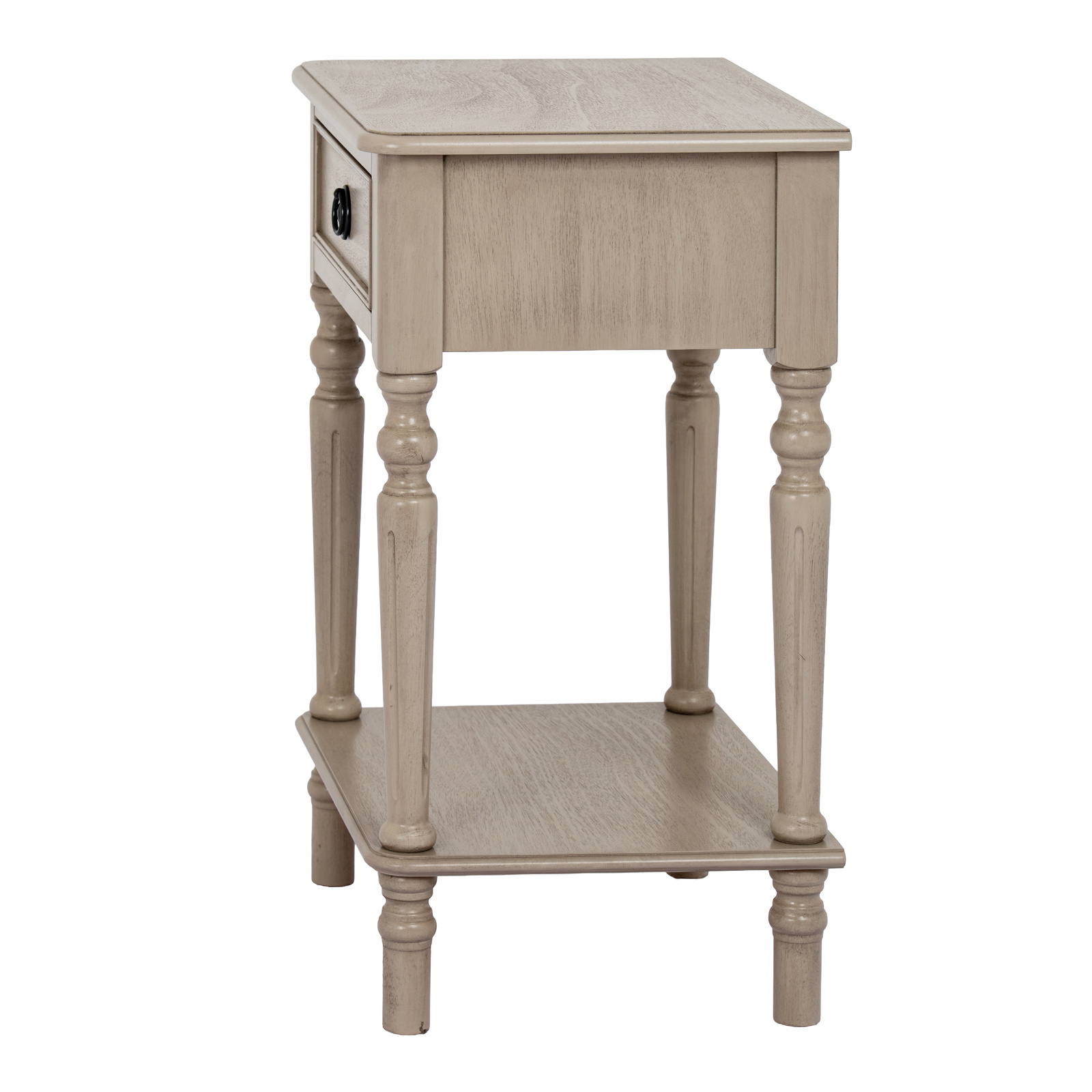 The Rowan Collection 1 Drawer Side Table With Shelf - Image 6