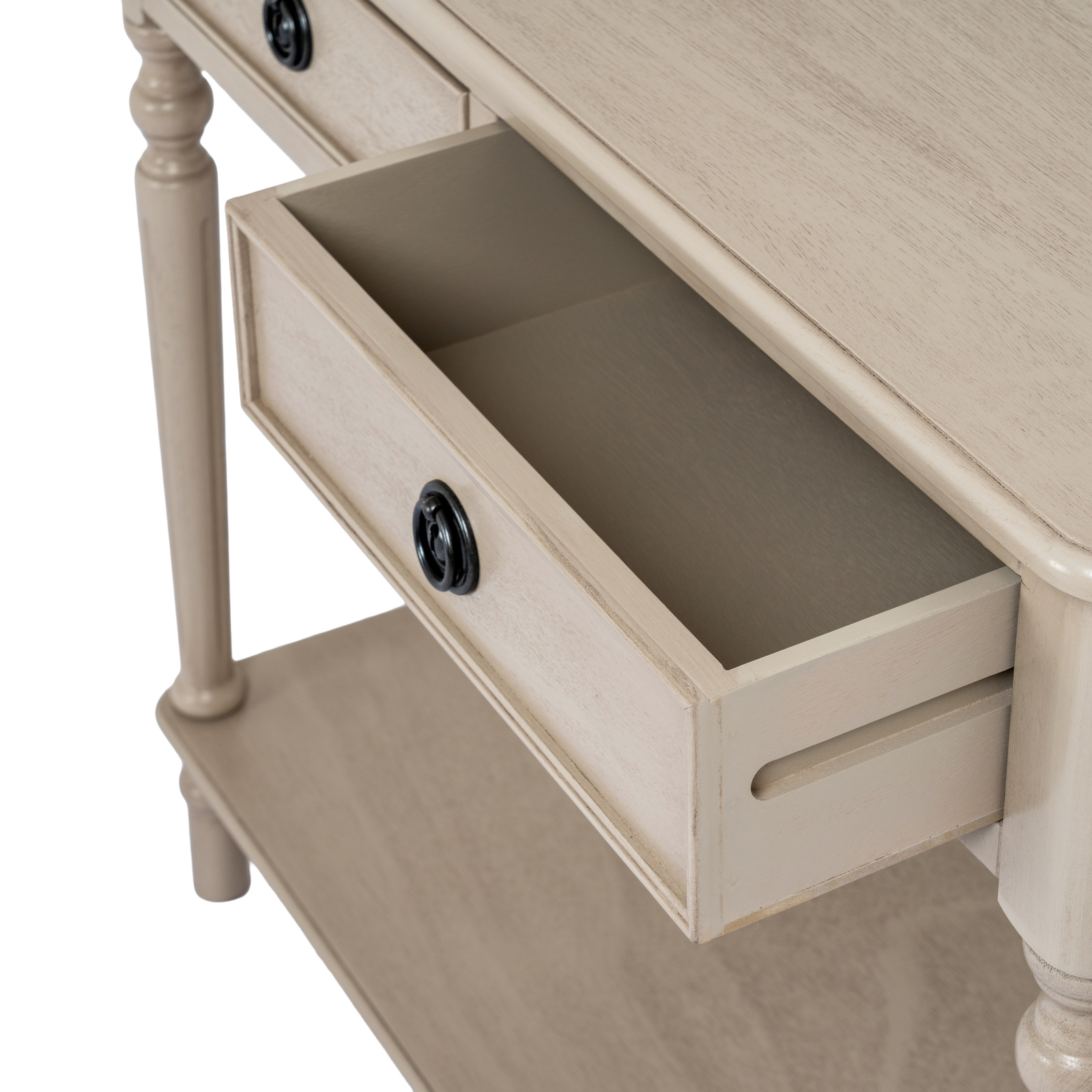 The Rowan Collection 2 Drawer Console Table With Shelf - Image 6
