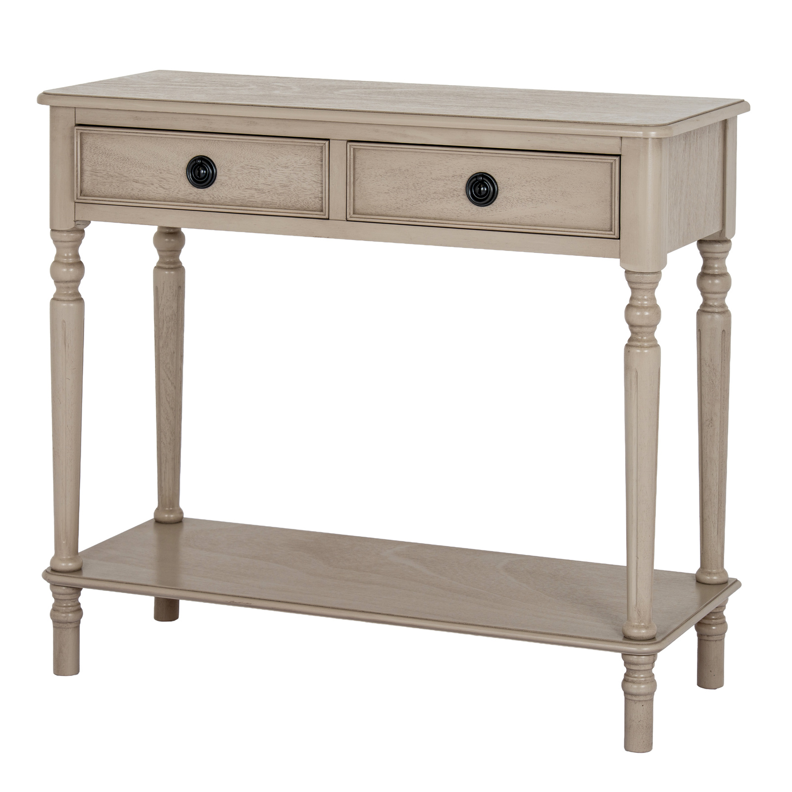 The Rowan Collection 2 Drawer Console Table With Shelf - Image 1