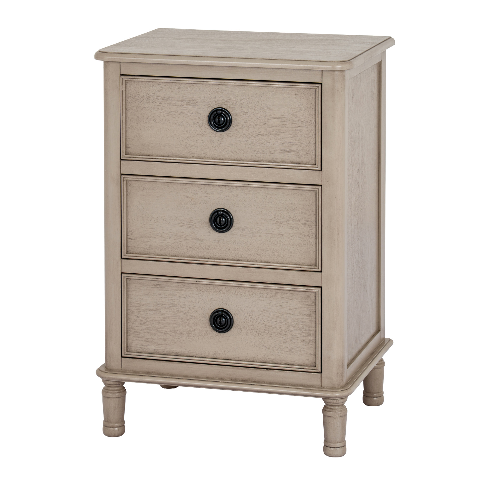 The Rowan Collection 3 Drawer Bedside Table - Image 1