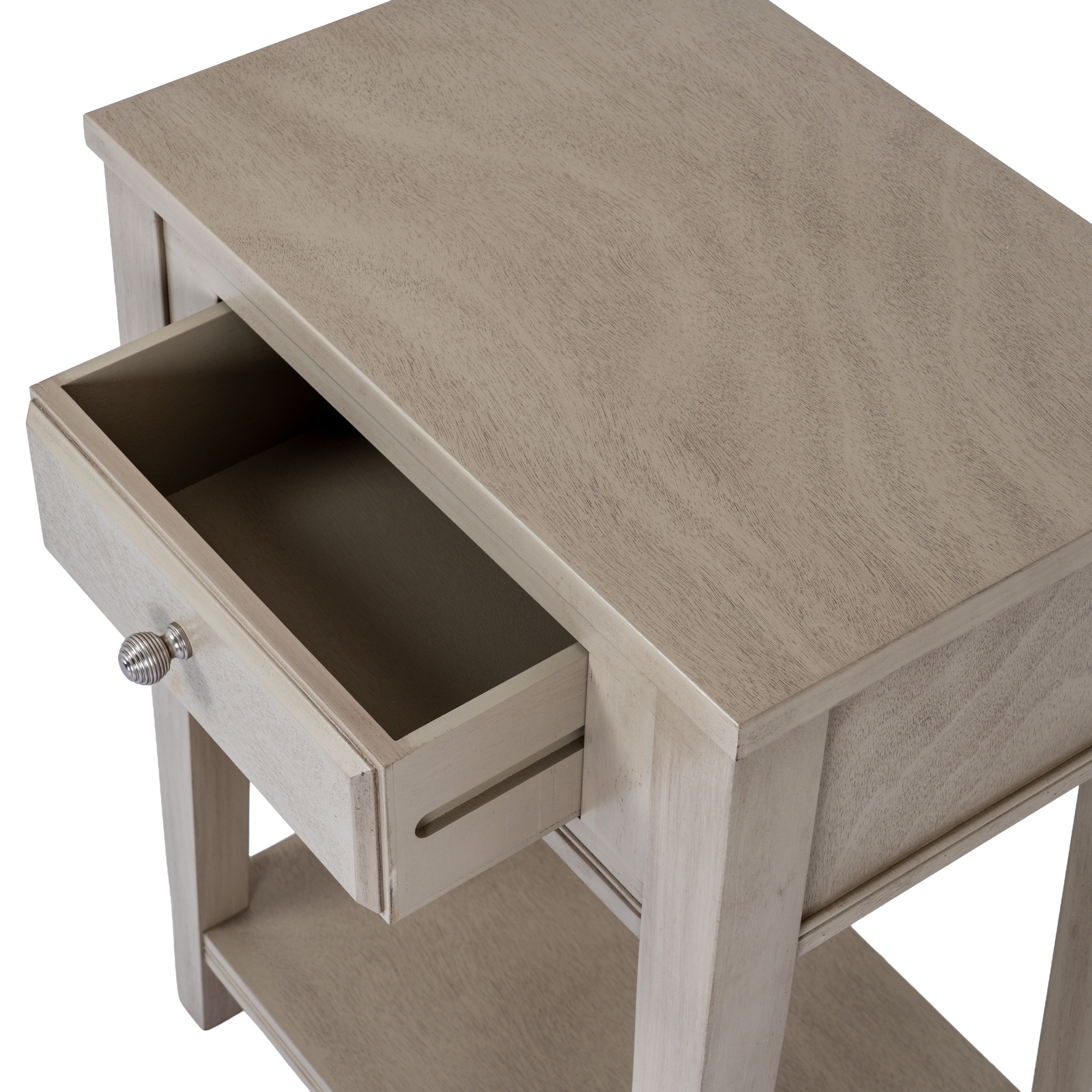 The Emile Collection 1 Drawer Side Table With Shelf - Image 5