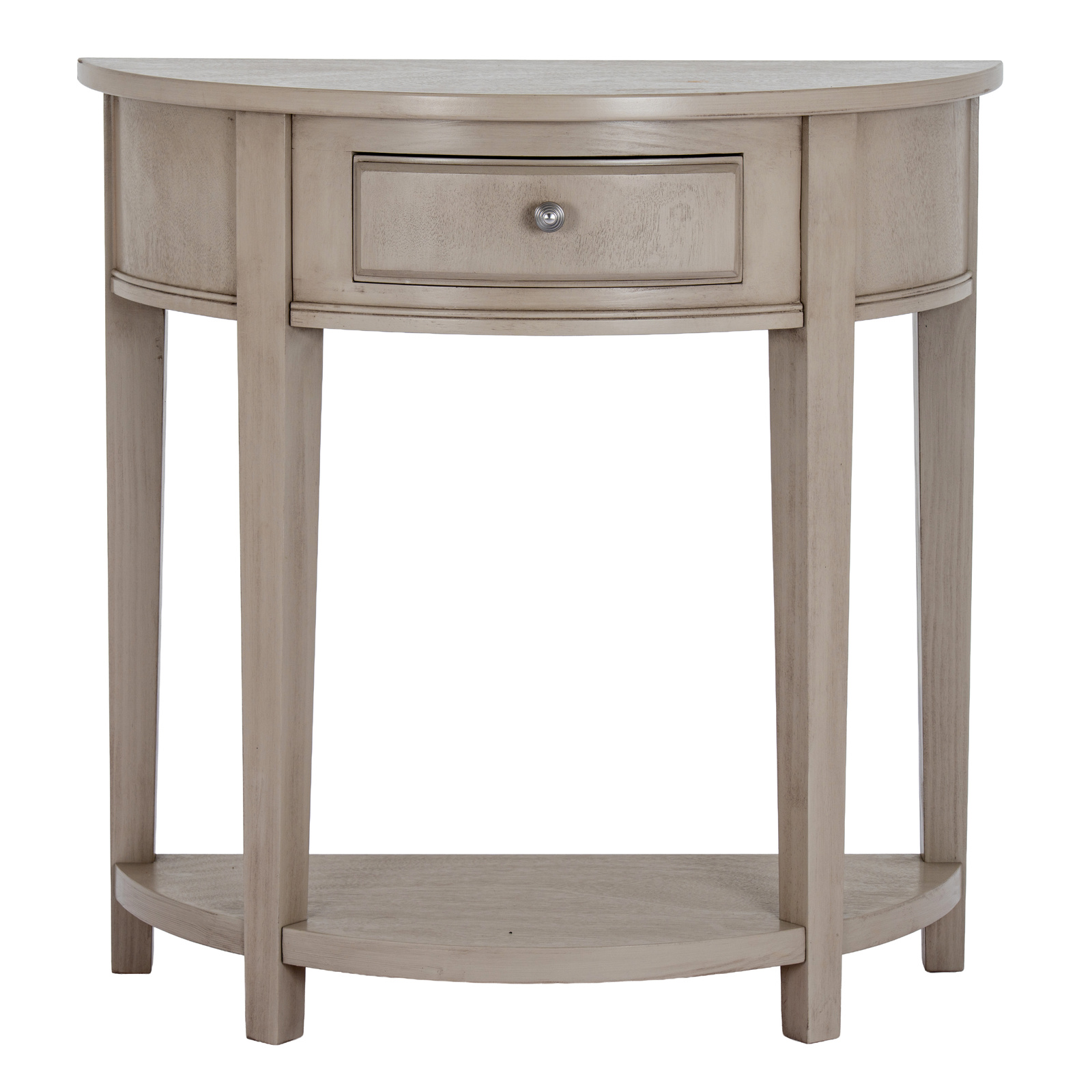 The Emile Collection 1 Drawer Half Moon Console Table - Image 2