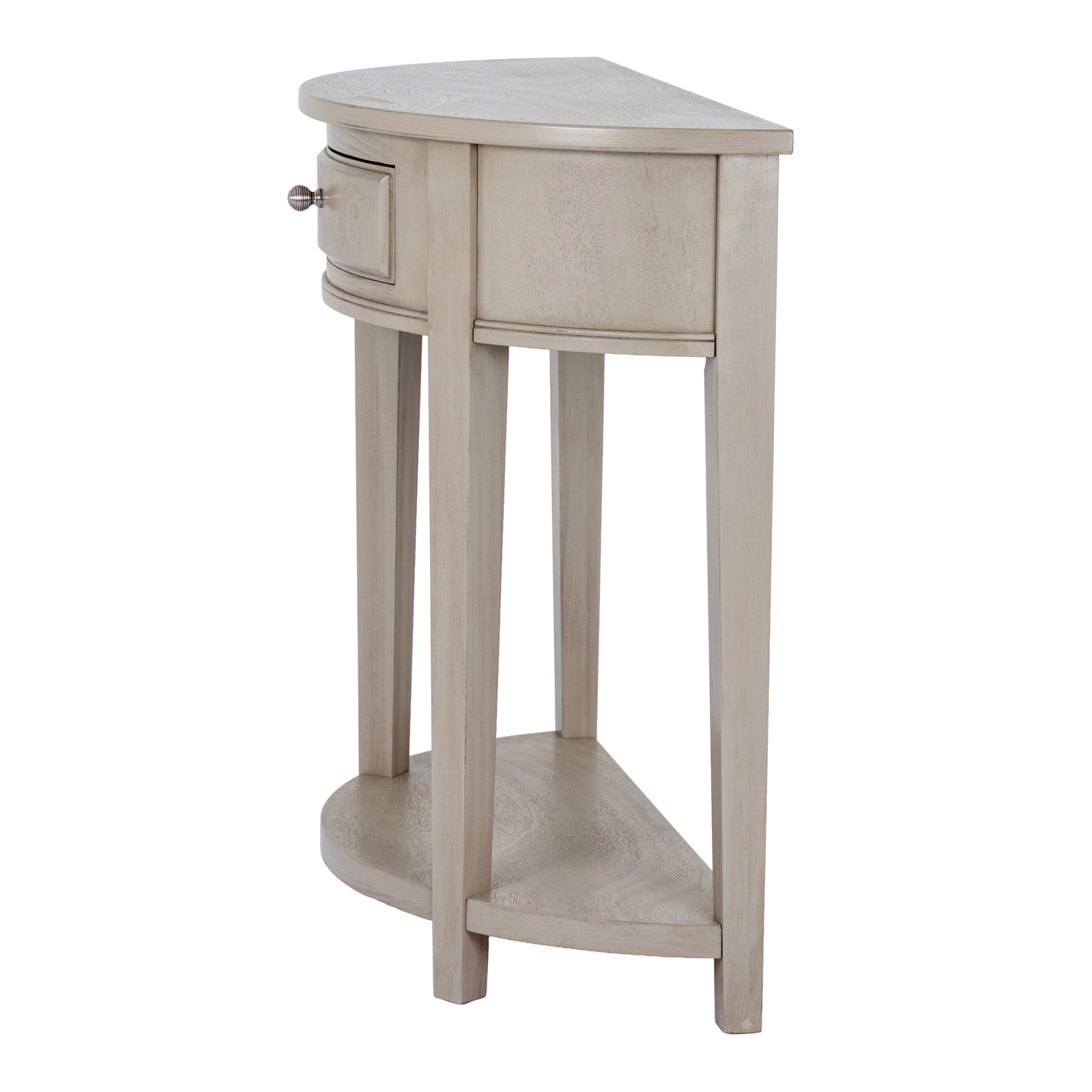 The Emile Collection 1 Drawer Half Moon Console Table - Image 6