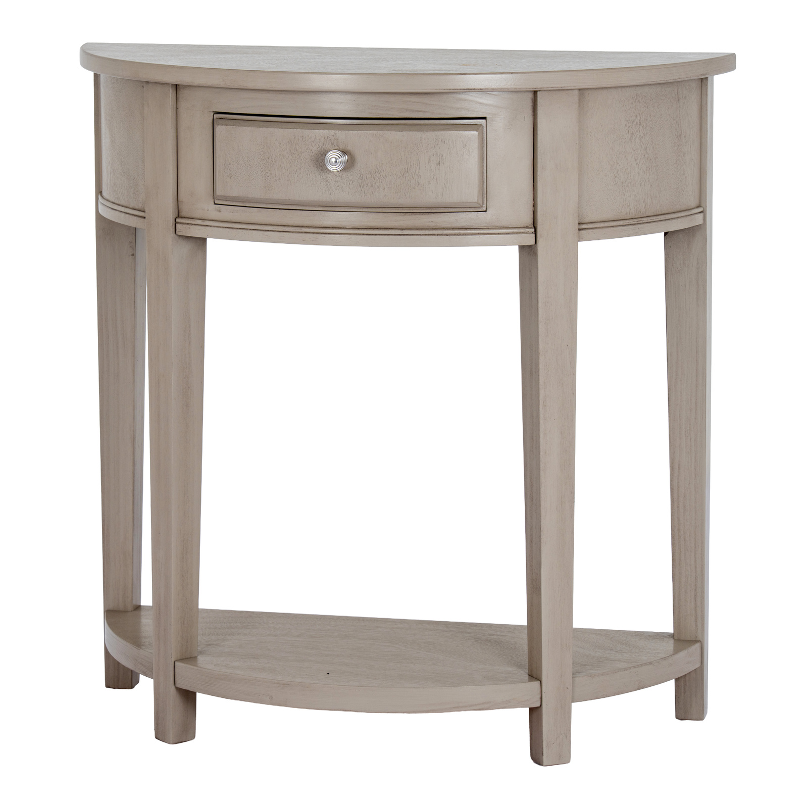 The Emile Collection 1 Drawer Half Moon Console Table - Image 1