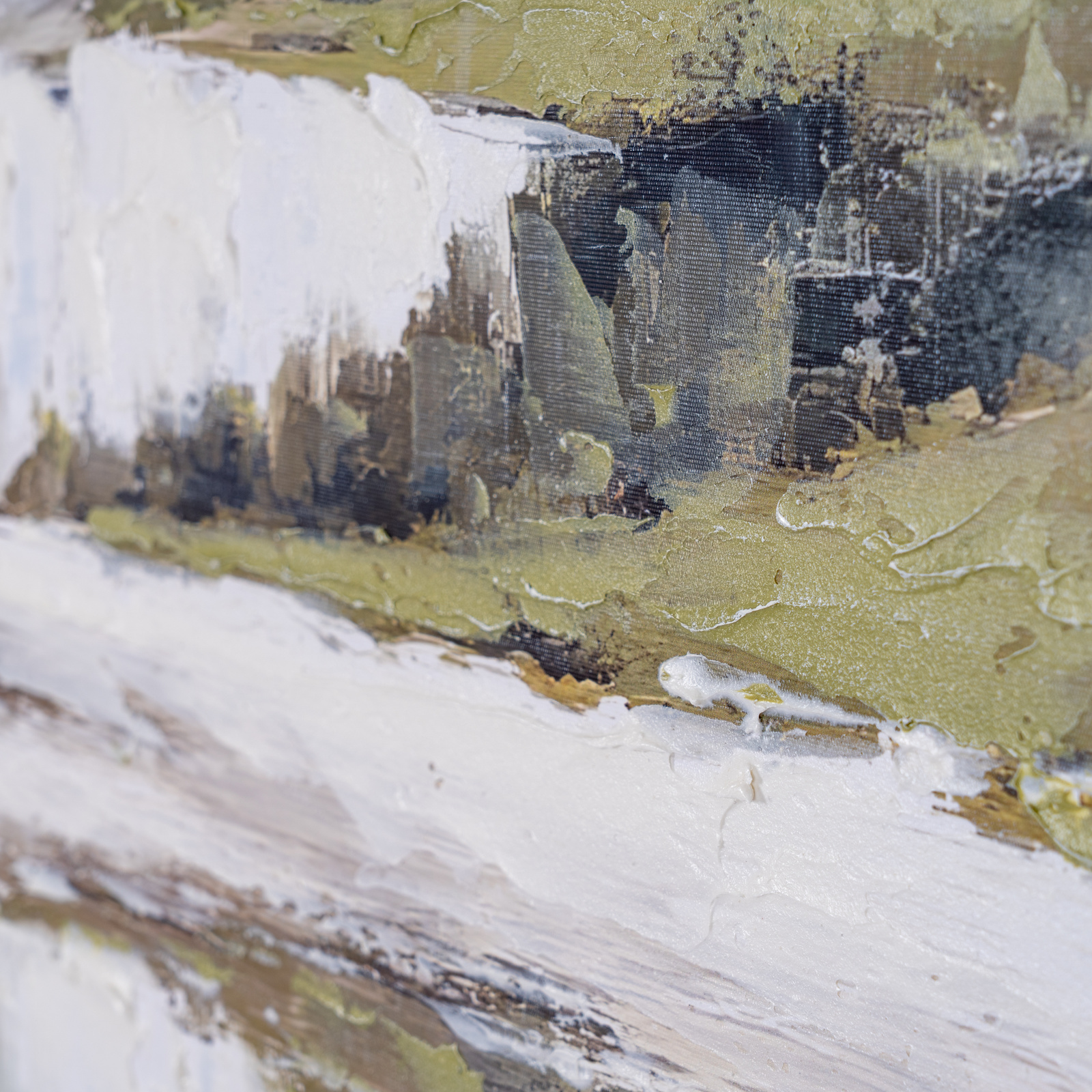 Cliffside View Hand Painted Canvas in Frame - Image 2