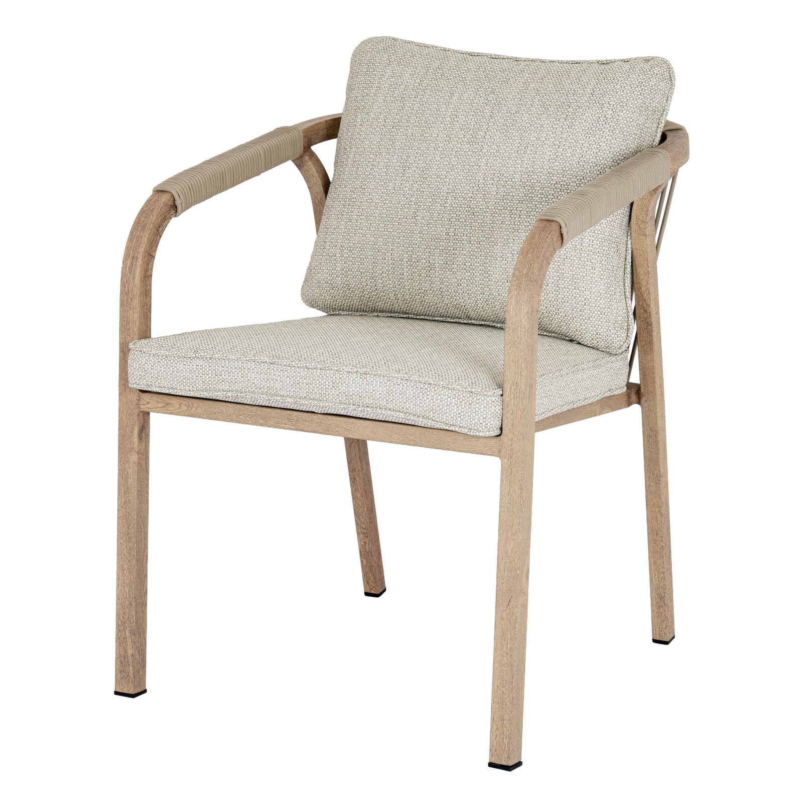 Harlow Collection Outdoor 6 Seater Dining Set - Image 3