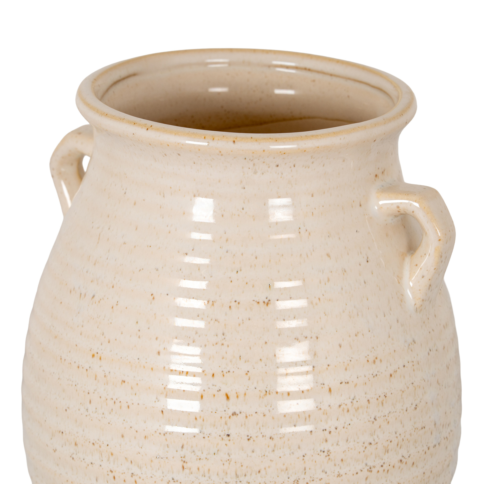 Speckled Ceramic Tall Amphora Pot - Image 3