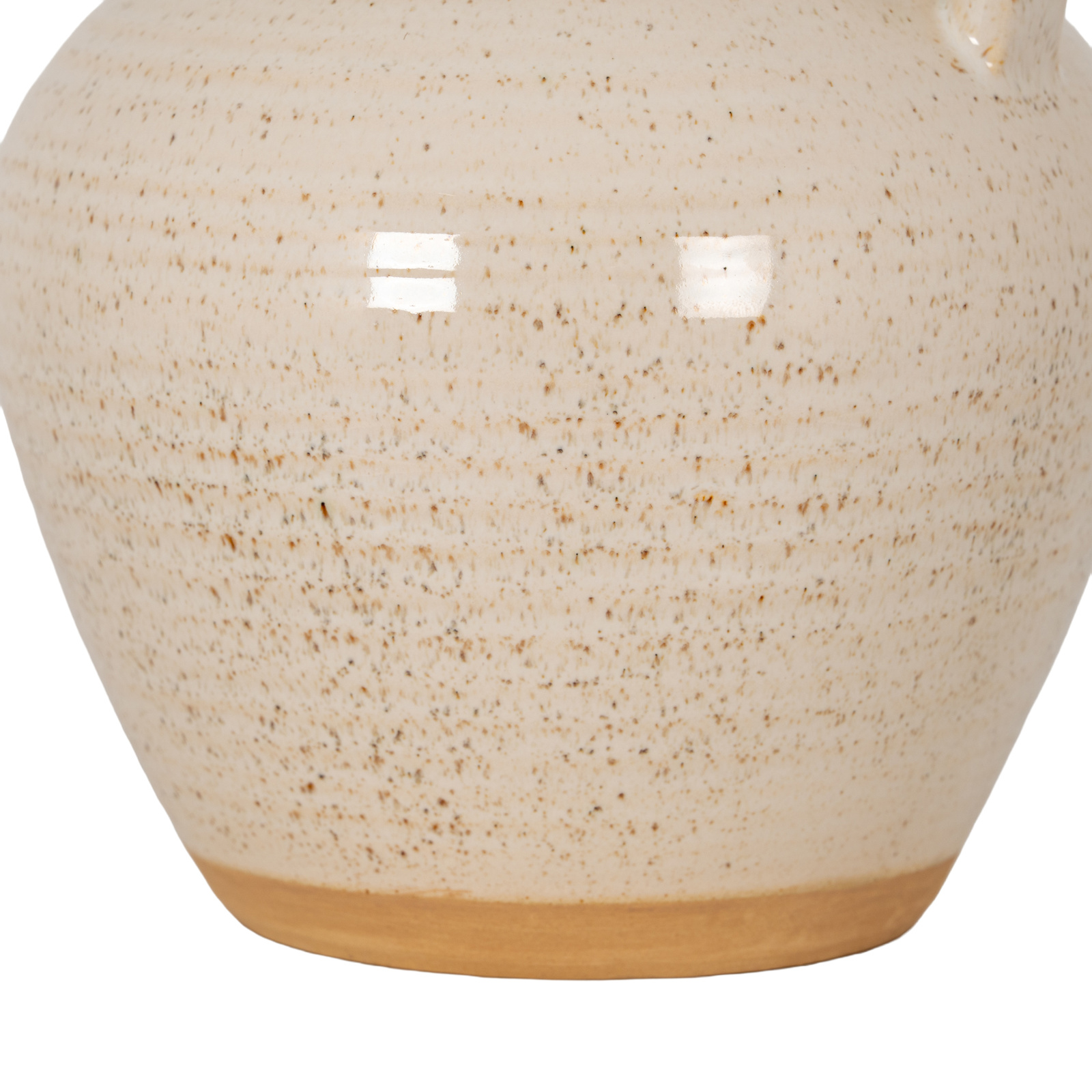 Speckled Ceramic Wide Amphora Pot - Image 4