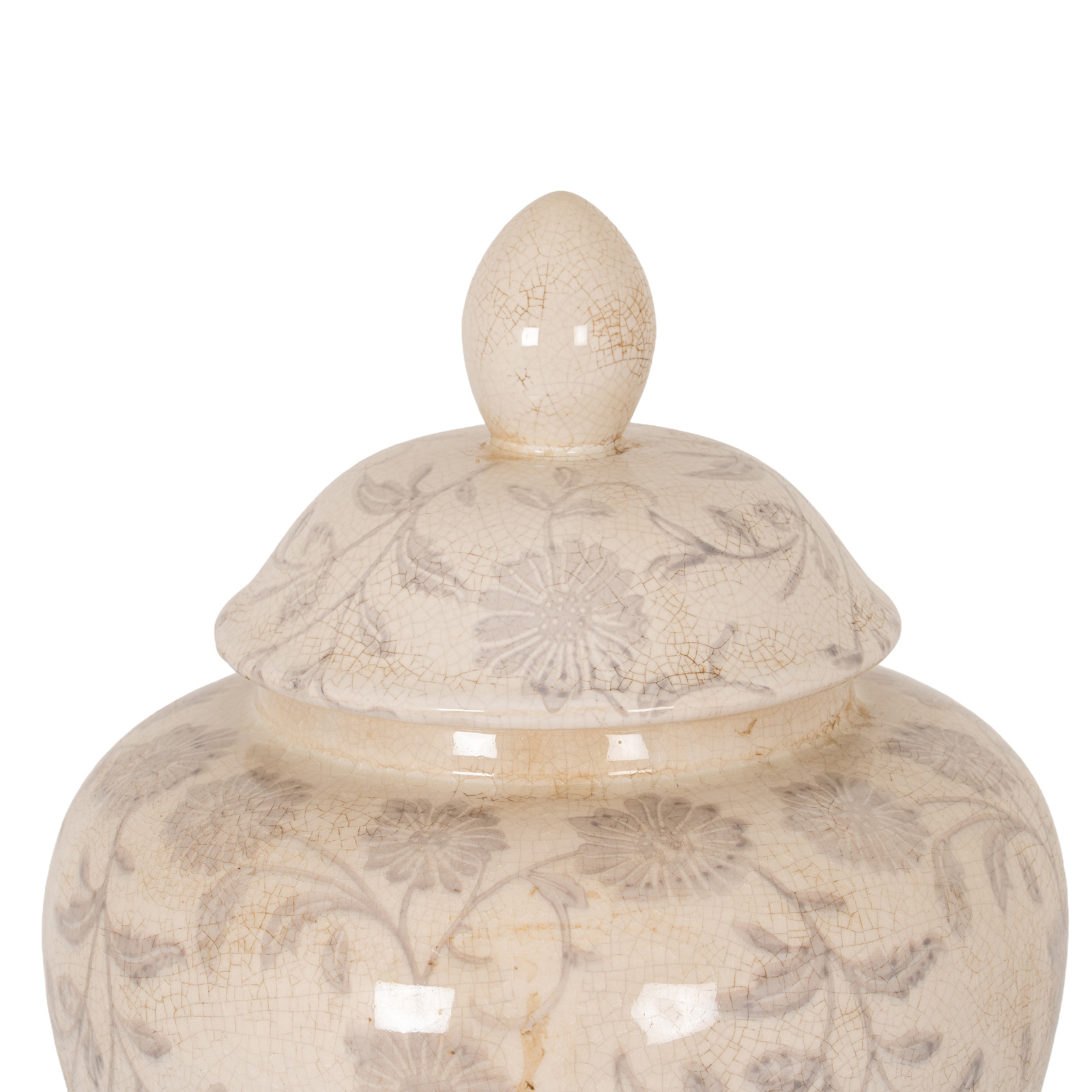 Large Grey Aster Ginger Jar - Image 3