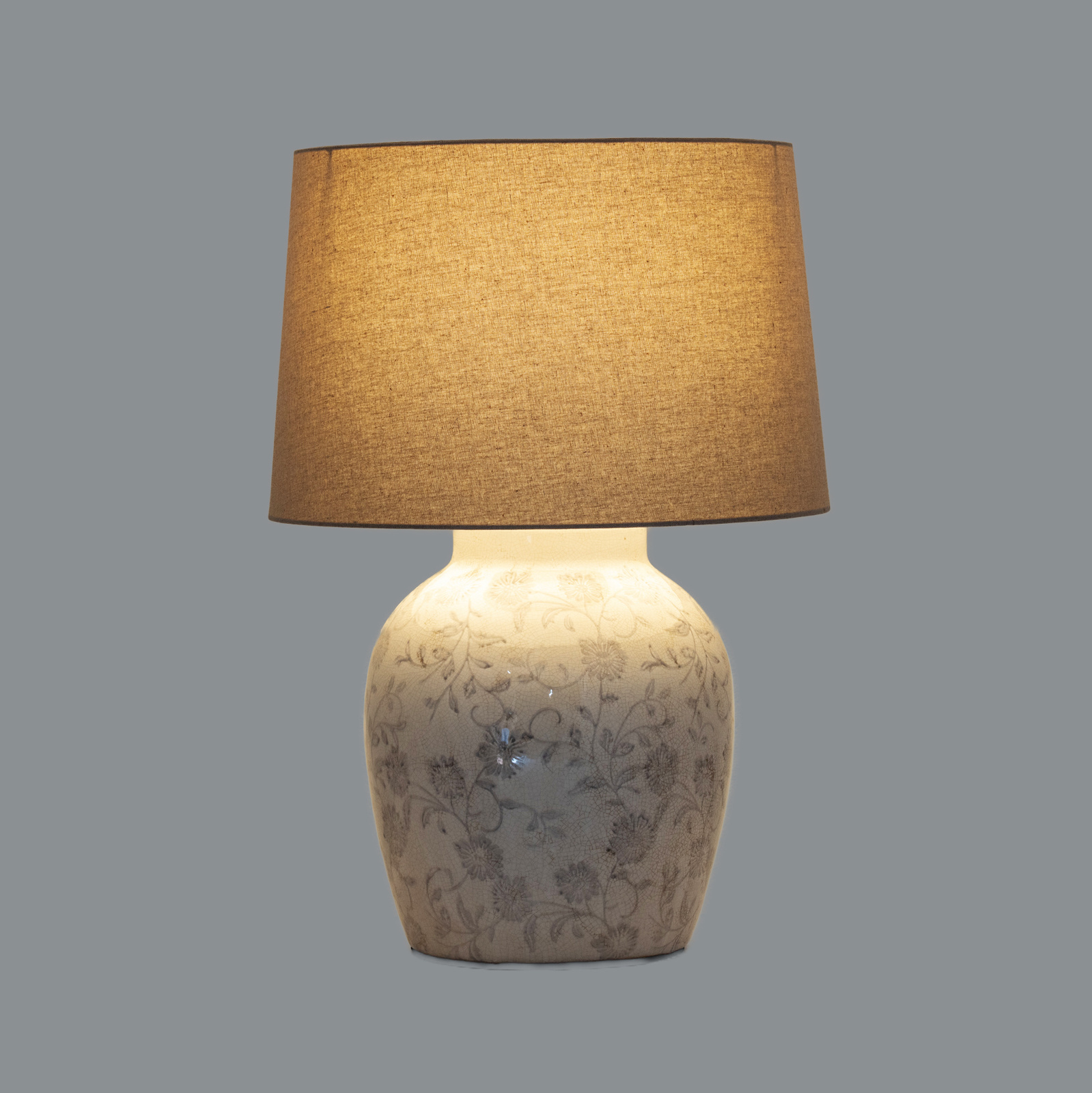 Grey Aster Ceramic Pot Lamp - Image 2