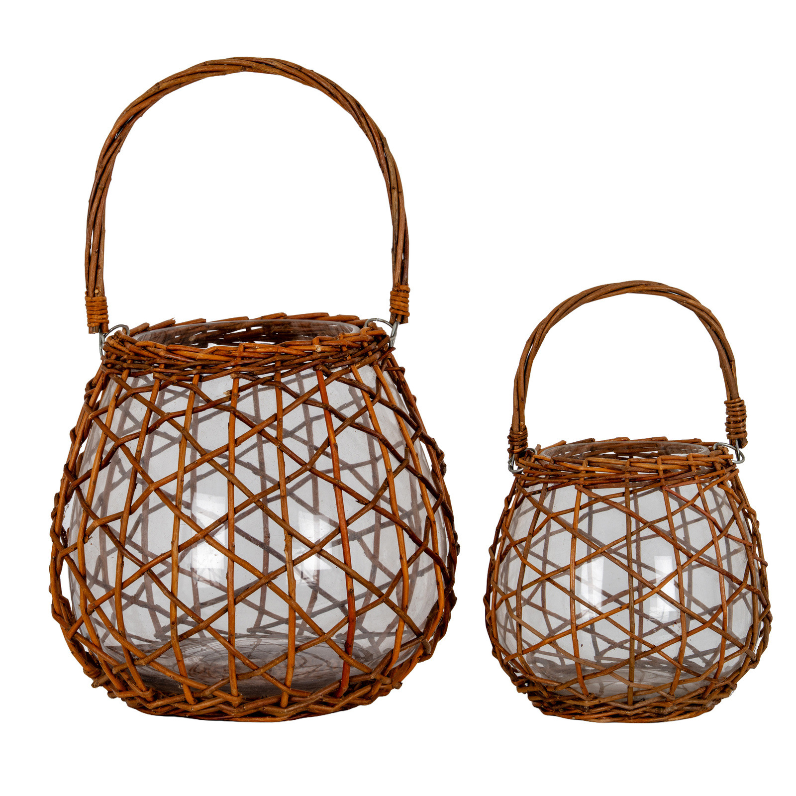 Briar Collection Large Wicker Lace Lantern - Image 2