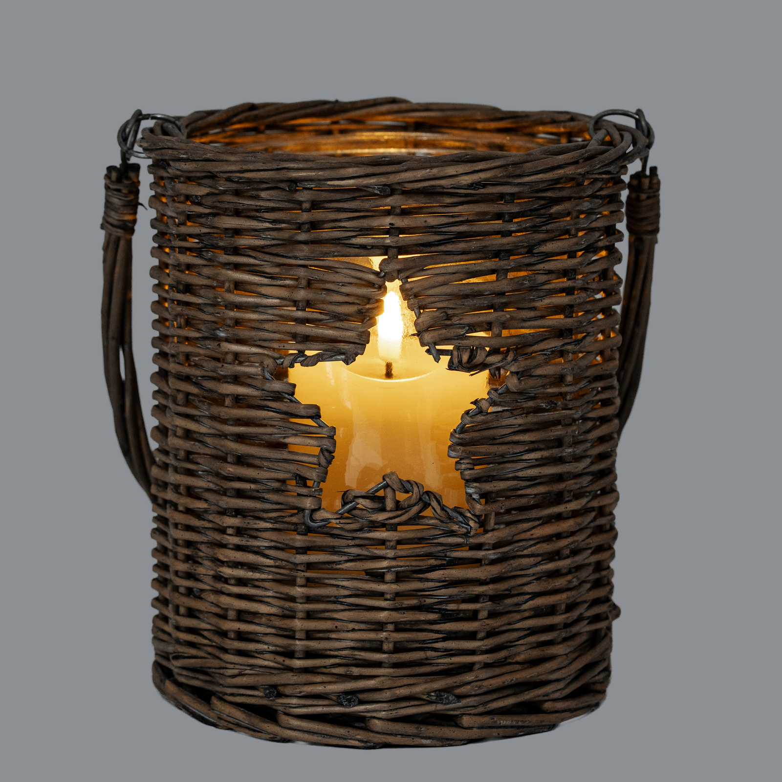 Briar Collection Large Wicker Star Lantern - Image 3