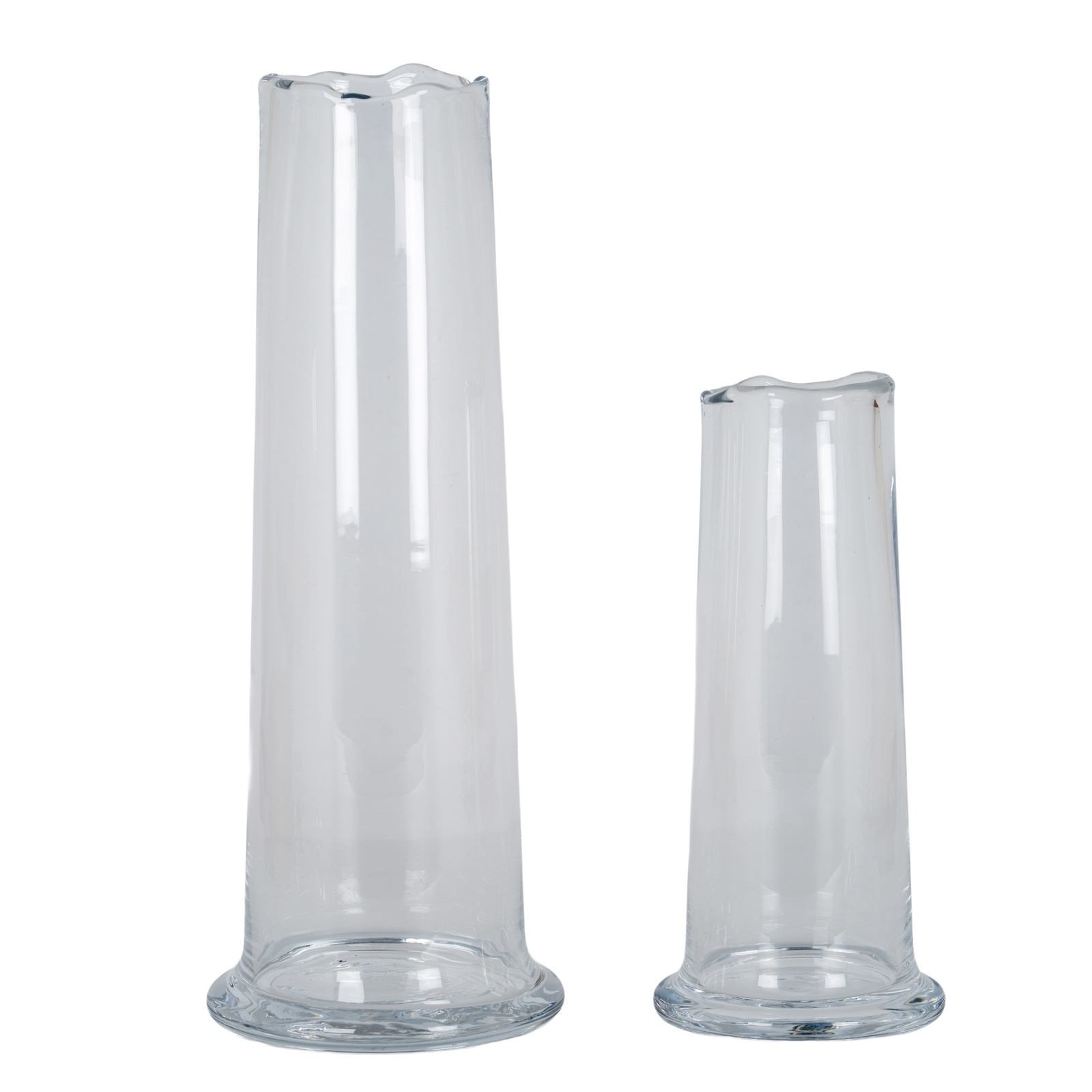 Large Wave Glass Cylinder Vase - Image 2