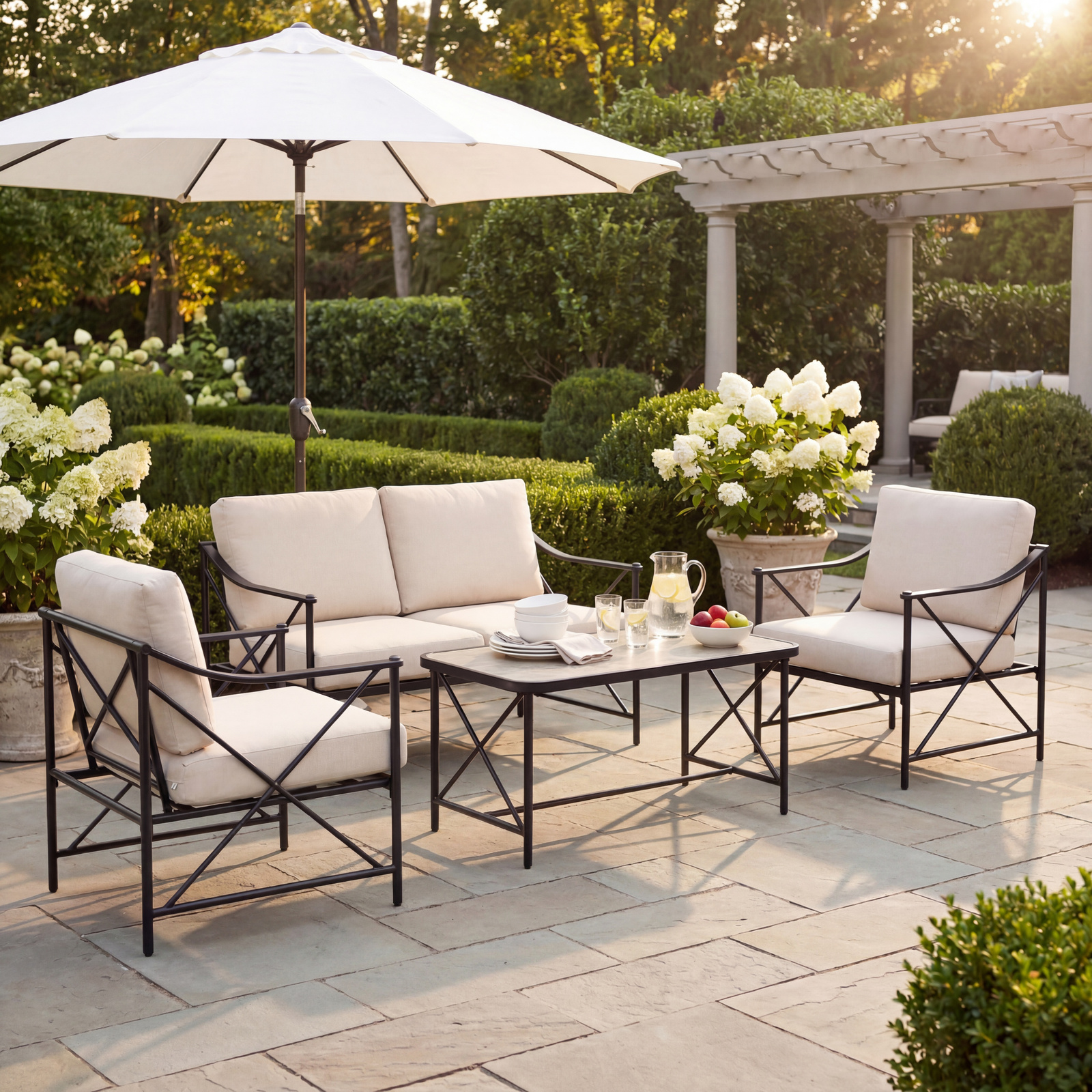 Madison Collection Outdoor 4 Seater Lounge Set - Image 1