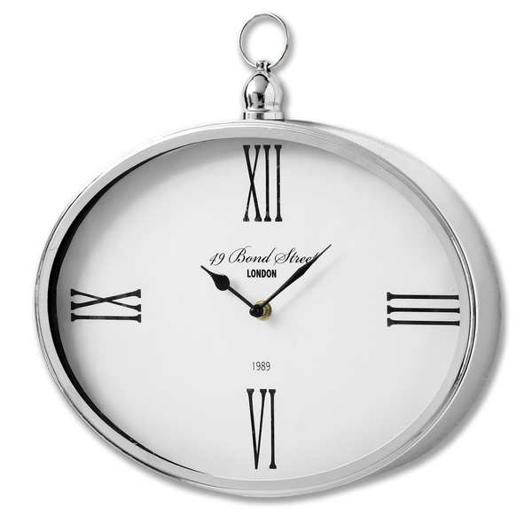 Bond Street London Oval Clock From Hill Interiors
