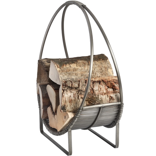 Antique Pewter Log Holder From Hill Interiors