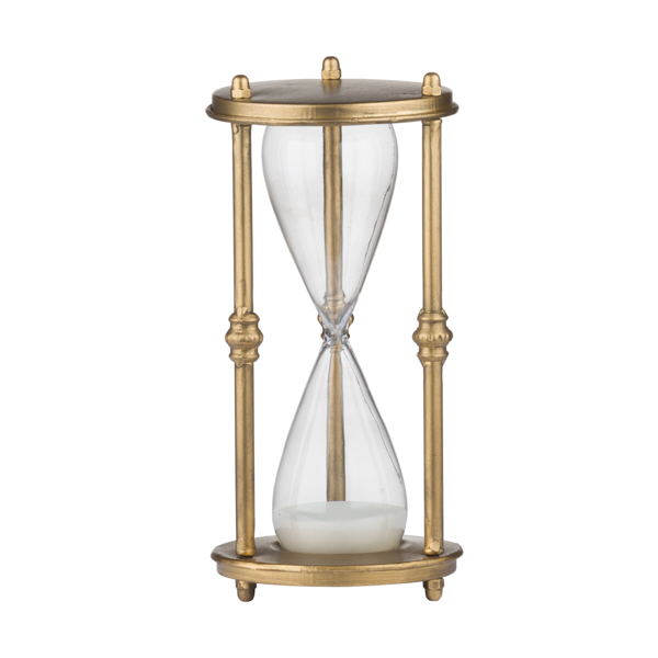Antique Bronze Hours Glass Timer From Hill Interiors