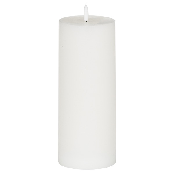 Luxe Collection Natural Glow 3.5x9 LED White Wax Candle