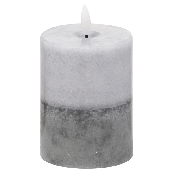 Luxe Collection Natural Glow 3x4 Stone LED Wax Candle