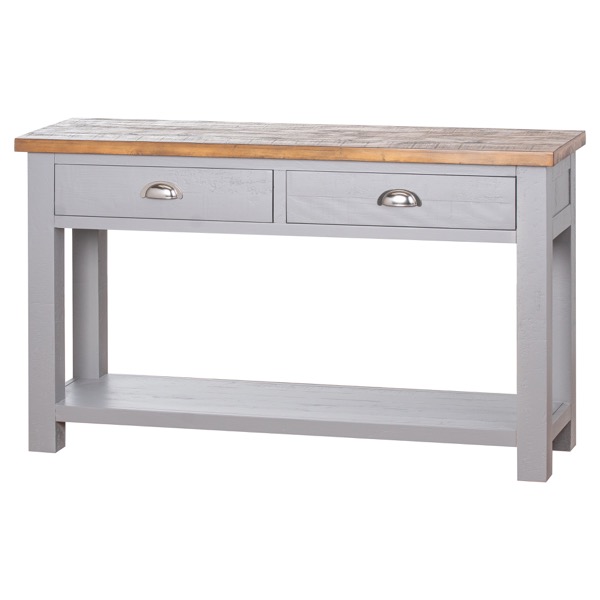 The Byland Collection Two Drawer Console Table With Shelf Wholesale