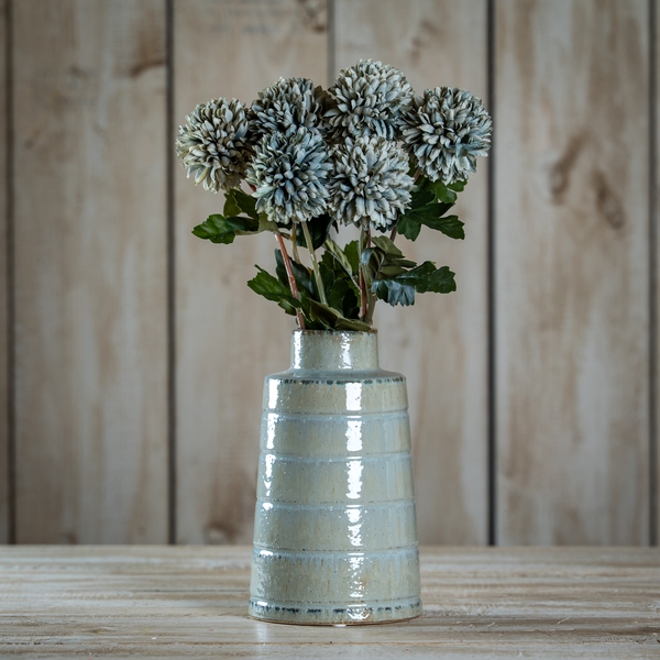 Pale Green Blue Short Chrysanthemum