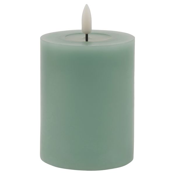 Luxe Collection Melt Effect 3x4 Sage LED Wax Candle
