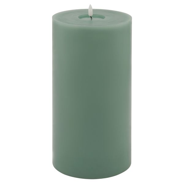 Luxe Collection Melt Effect 6x12 Sage LED Wax Candle