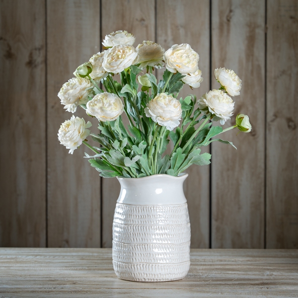 The Natural Garden Collection White Ranunculus
