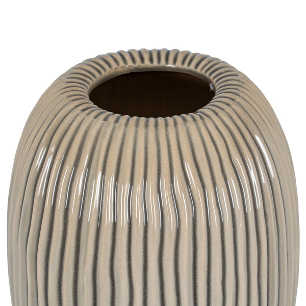 Pallida Collection Large Striped Vase