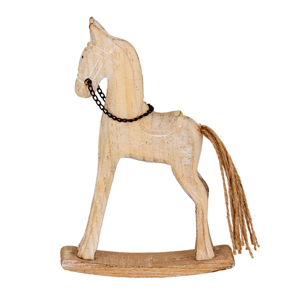 Natural Rustic Rocking Horse