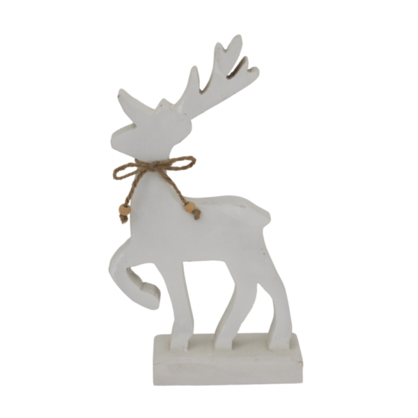 Large White Standing Reindeer