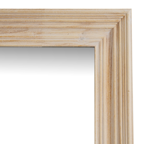 Washed Wood Large Framed Mirror
