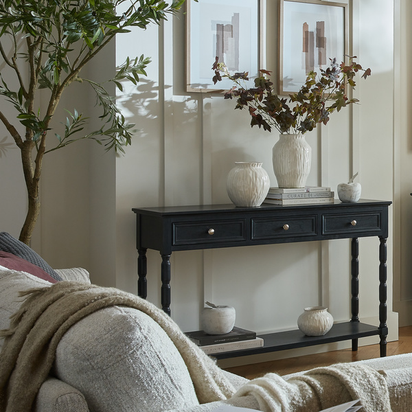 Contour Collection 3 Drawer Console